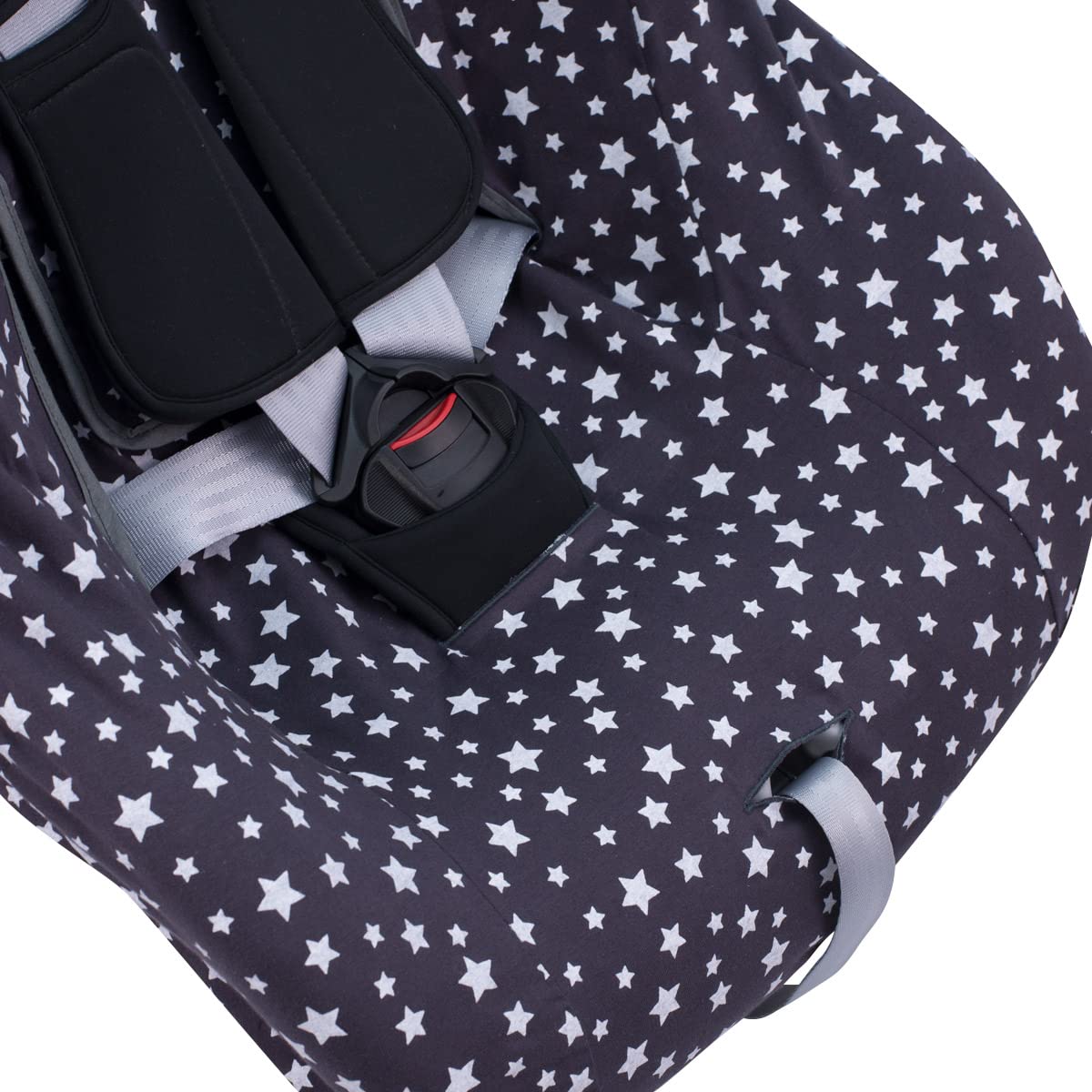 JYOKO Kids Housse Universelle en Coton siège Auto bébé avec tête (Winter Sky)