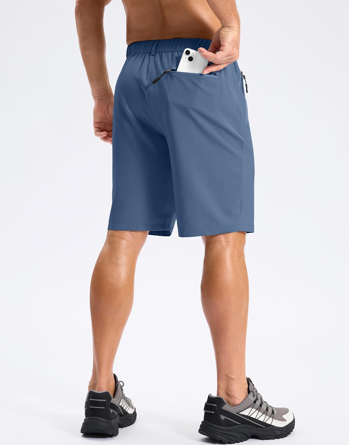 Pudolla Mens Hiking Shorts 5"/7"/9" Lightweight Quick Dry Casual Golf Shorts for Men Work Fishing with 3 Zipper Pockets - Image 4