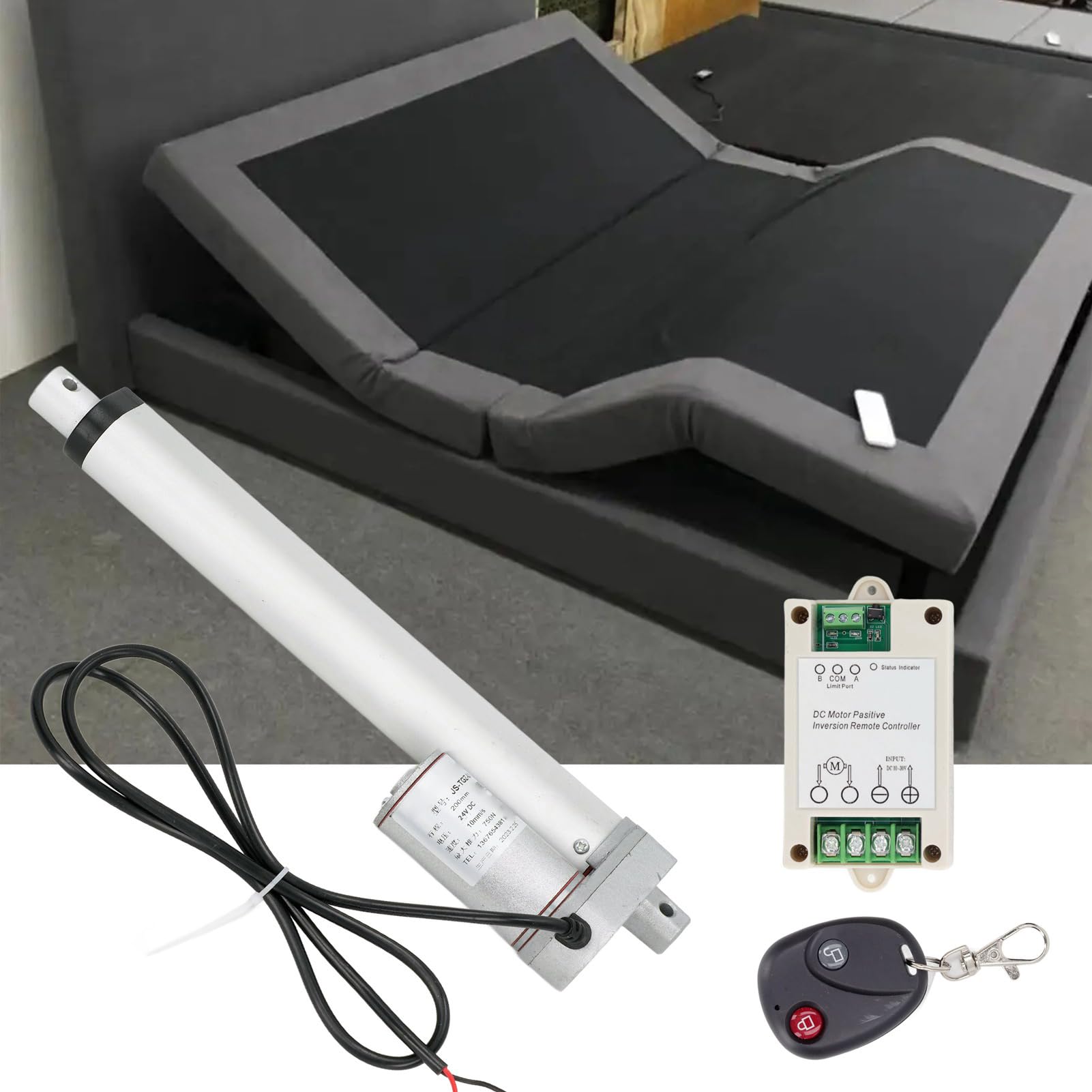 Actuador Lineal, Actuador Eléctrico de Motor de 24 V para sofá Cama (#2)