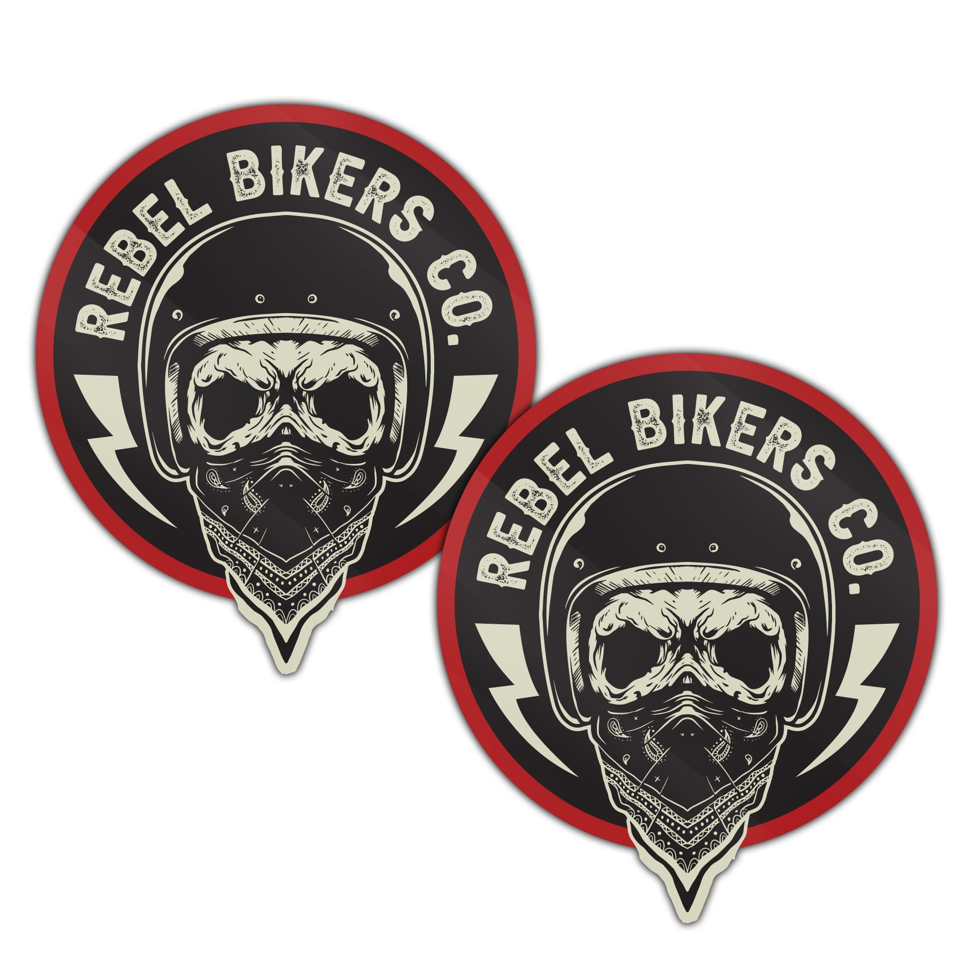 Biomar Labs Vinyl Stickers for Cars and Motorcycles – Waterproof Laminated Decals for Laptop, Helmet, Bottle, Window and Accessories