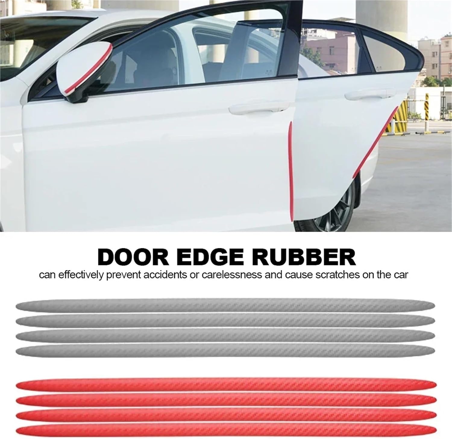 4pcs Door Strip Collision Protection(WHITE)