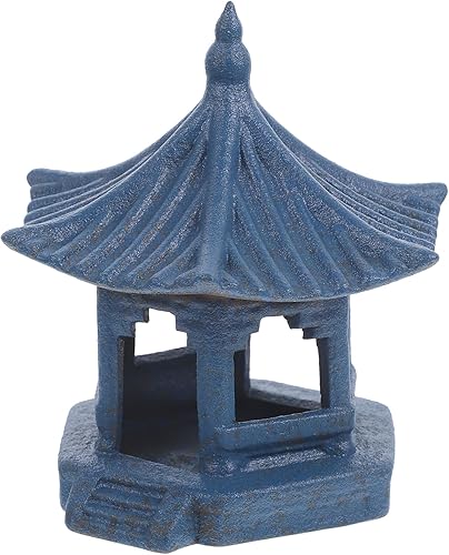 Miniatura 9 de Mini estatua de pagoda de cerámica en miniatura, decoración hexagonal de hadas, mini figuras japonesas de jardín para decoración de bonsái de jardín
