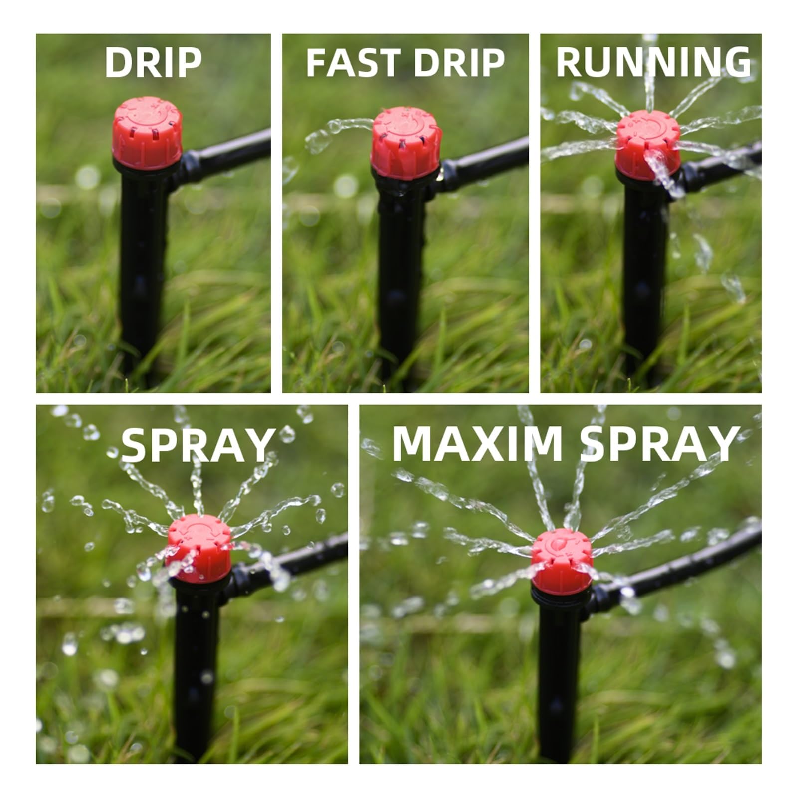 4/7mm 5M-60M Schlauch Tropf Bewässerung System Pflanzen Bewässerung Set 360 Grad Einstellbare Tropfer for Bewässerung Garten Bewässerung System Lucky (Color : 35M KIT)
