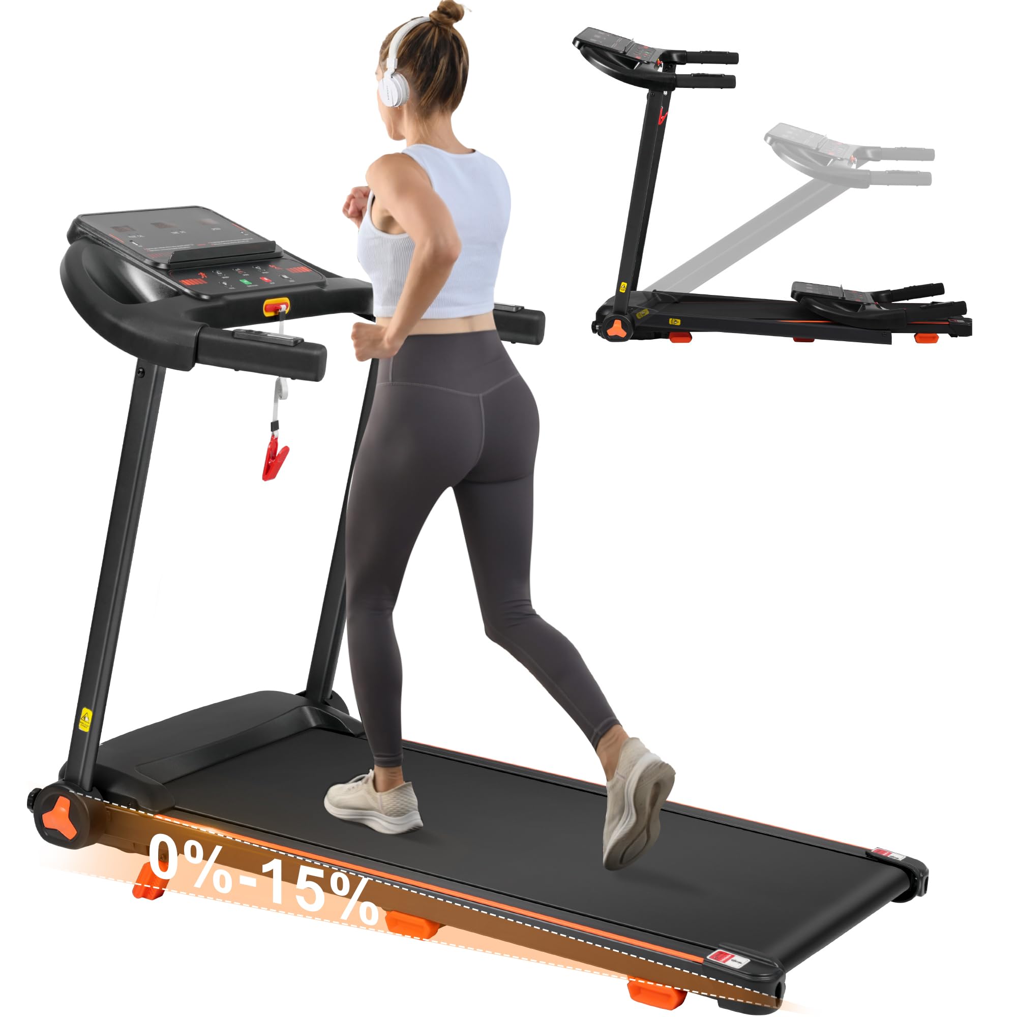 Amazon.com : Merax Treadmill with 15% Incline, 3.0HP Folding