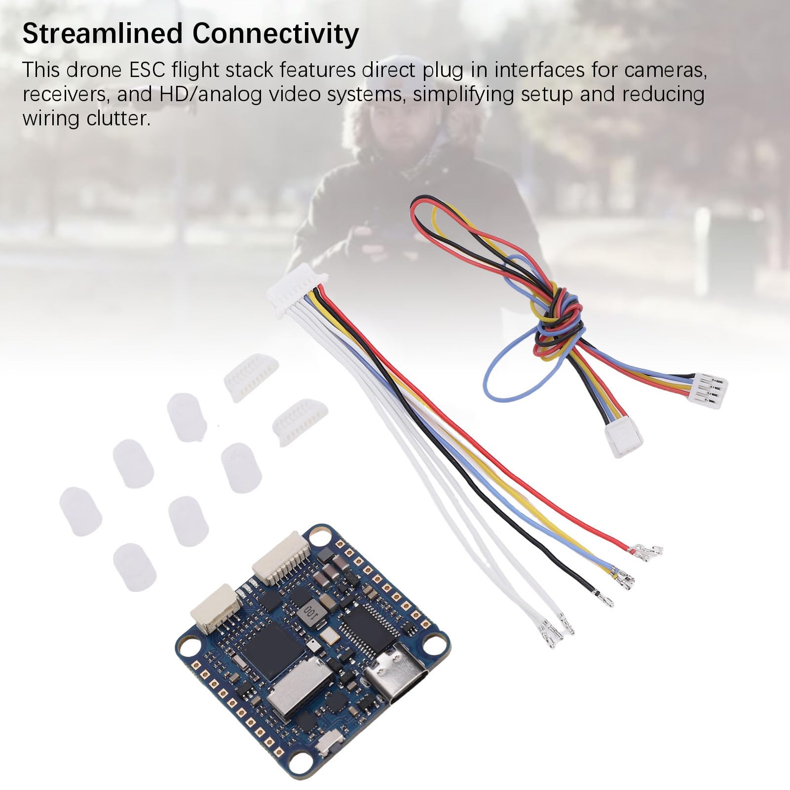 BuyWeek Controller di Volo Controllore di Volo, H743 SLIM V3 8S in EVA in PCB per Firmware Ardupilot Betaflight