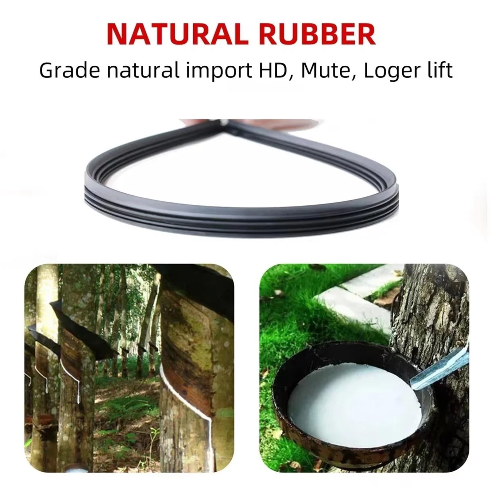 Scheibenwischerblatt 10-teilig Autowischer Gummifüllstreifen 6 mm Naturkautschukstreifen 14" 16" 17" 18" 19" 20" 21" 22" 24"-30" DIY Gummistreifen (20 Zoll)