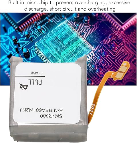 Miniatura 4 de Diyeeni BR380FBE - Batería de repuesto para Gear 2 R380 para Gear 2 Neo R381, batería de litio de reloj de 320 mAh,