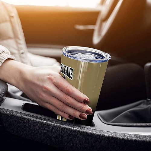 Miniatura 35 de OAOANS Taza de café de acero inoxidable personalizada con tapa sellada, regalo de ventilador aislado mantiene las bebidas frías y calientes. Diseño