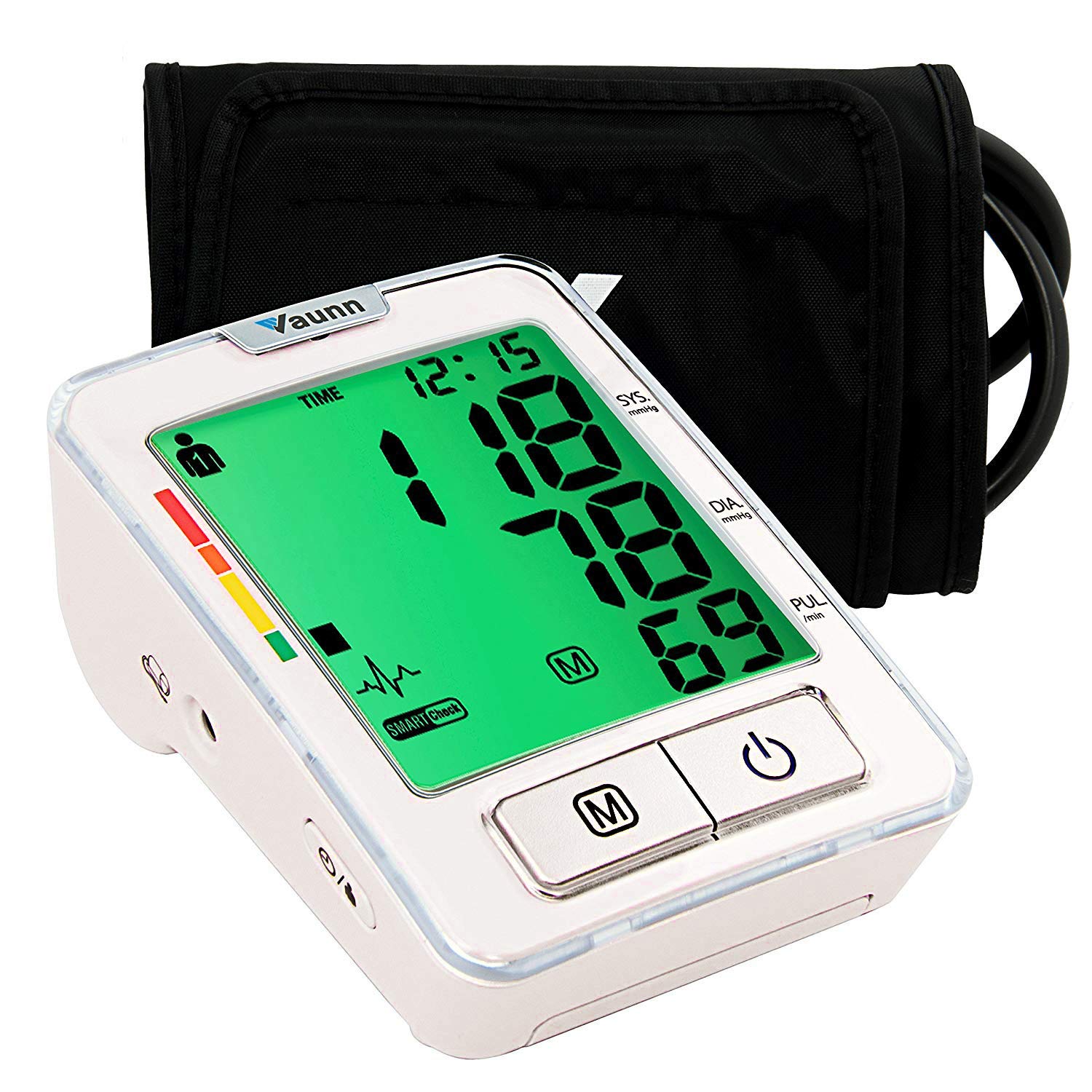 Vaunn Medical Automatic Upper Arm Digital Blood Pressure Monitor (BPM) with Cuff