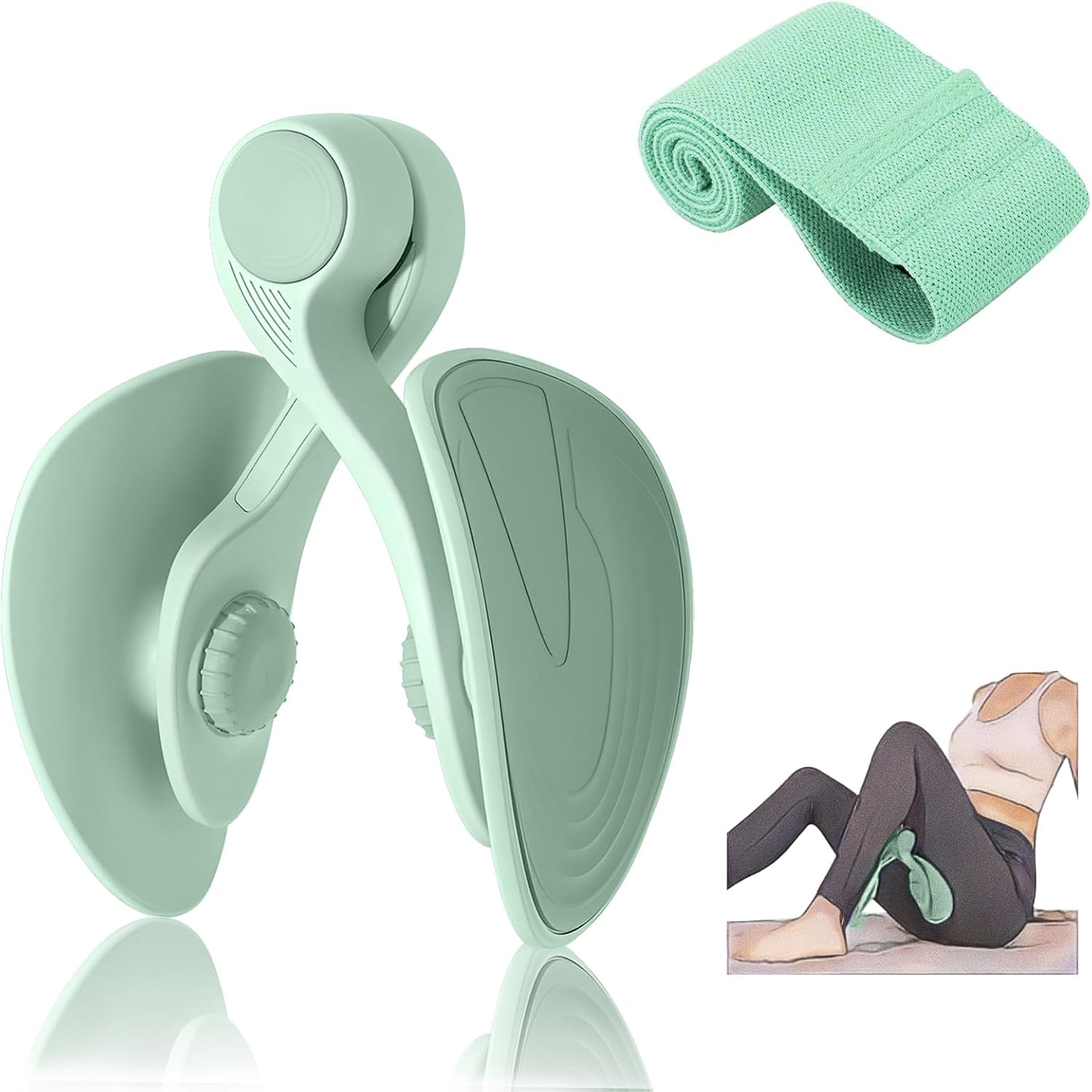 Ejercitador de Piernas Suelo Pelvico 35lb Ejercicio Gimnasio en Casa Maquina Multifuncion Musculacion Deporte Fitness Gluteos Kegel Fortalecedor Tronco Propioceptivo Abdominales