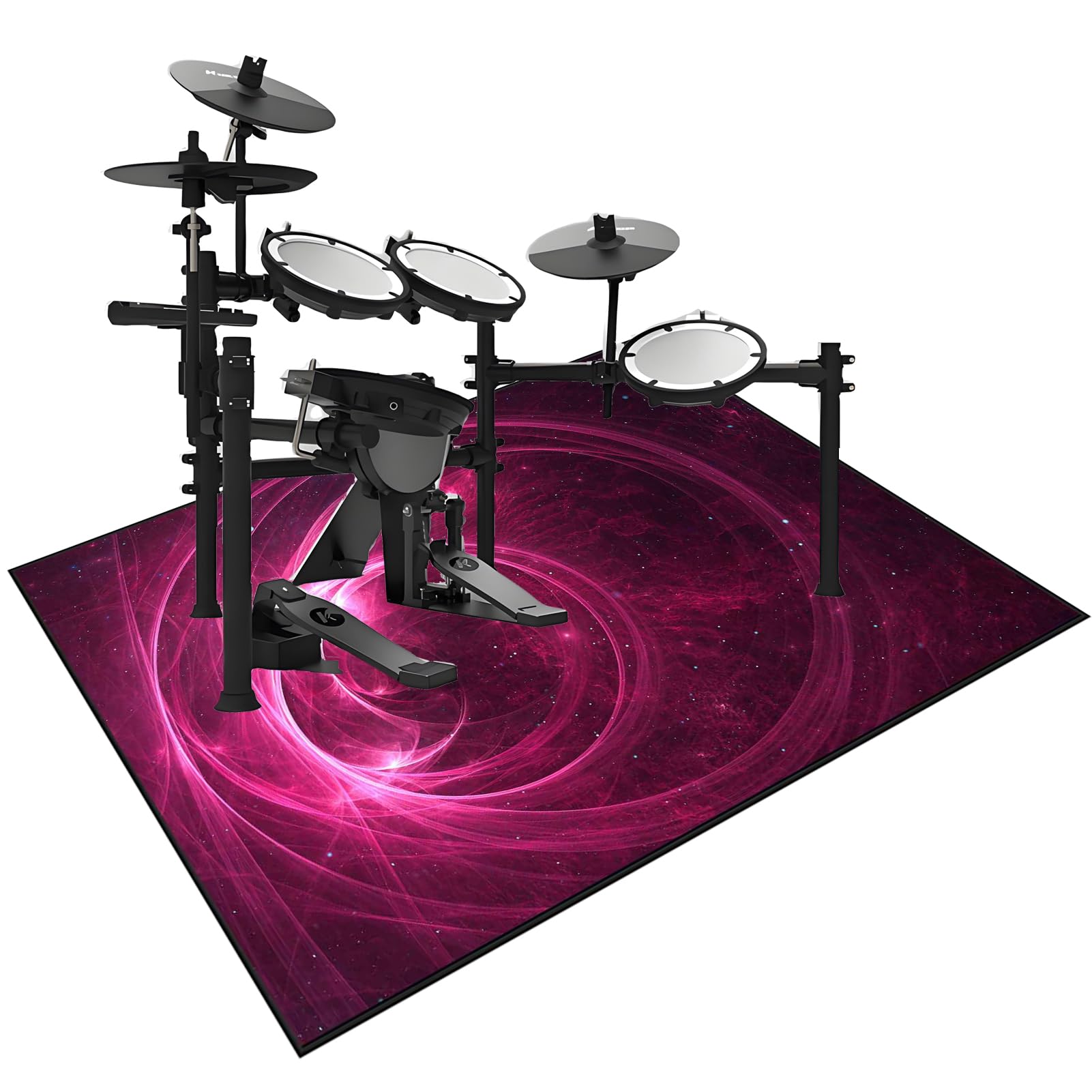 Drum Rug Trommel Teppiche Drum Teppich, Schallschutz Teppichmatte, rutschfeste Drum Matte für Akustik Schlagzeug Drum Kits Bass Drum Elektronisch Snare Klavier Musikinstrumente Teppich 180 x 140 cm