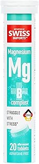 Effervescent Magnesium + B Complex Dietary Supplement, 20 Tablets
