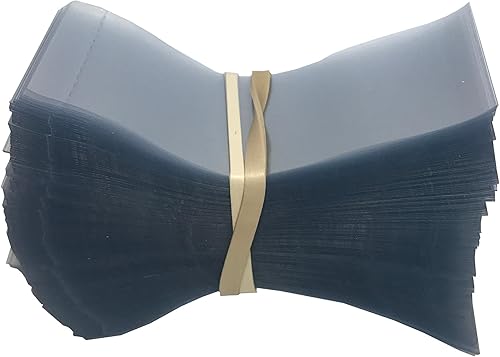 Bandas para envoltura de cuello de botella termocontraíbles perforadas para sellar muchos tamaños diferentes (paquete de 250)