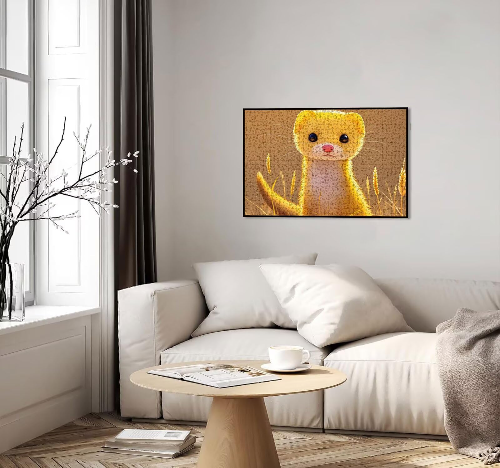 Puzzle dla dorosłych 5000, zwierzęca żółta łasica 5000 elementów dla dorosłych, klasyczne gry edukacyjne, gry i zajęcia rodzinne, do dekoracji ścian domu, pomysł na prezent R0KH-159