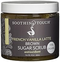 Vista 1 de Soothing Touch, French Vanilla Latte Organic Brown Sugar Scrub, 16 onzas