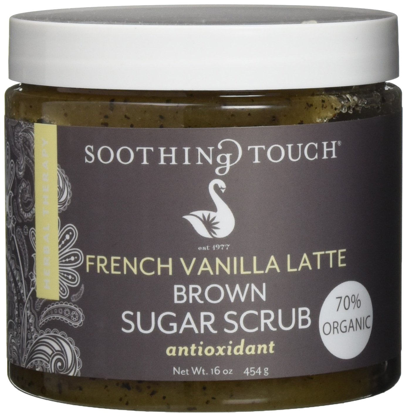 Soothing Touch, French Vanilla Latte Organic Brown Sugar Scrub, 16 oz