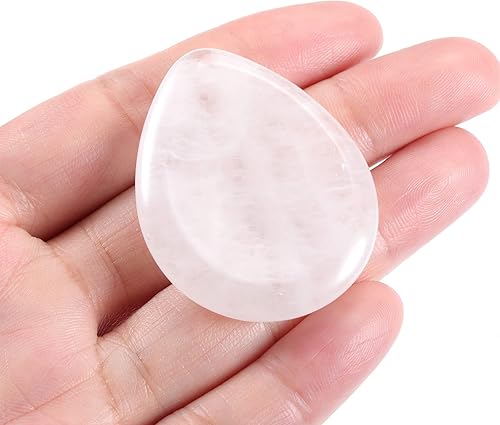 Miniatura 10 de CrystalTears - Piedra natural tallada para el pulgar, para aliviar preocupaciones, gema curativa de bolsillo con caja