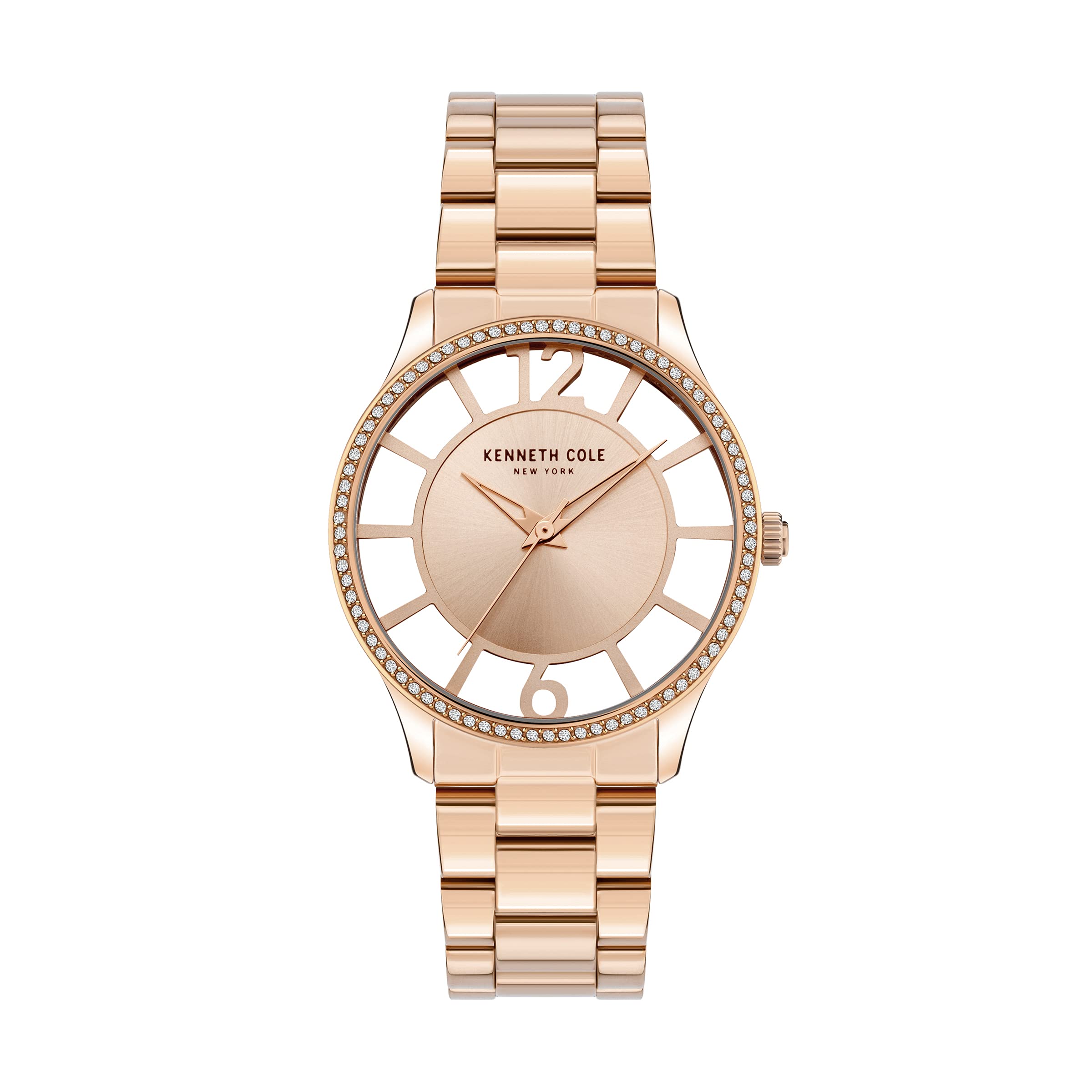 Kenneth Cole Quartz Analog Rose Gold Dial Stainless Steel Strap Watch for Women-NEKCWLG2105603LD (B09FTJXK5M) Amazon Price History, Amazon Price Tracker