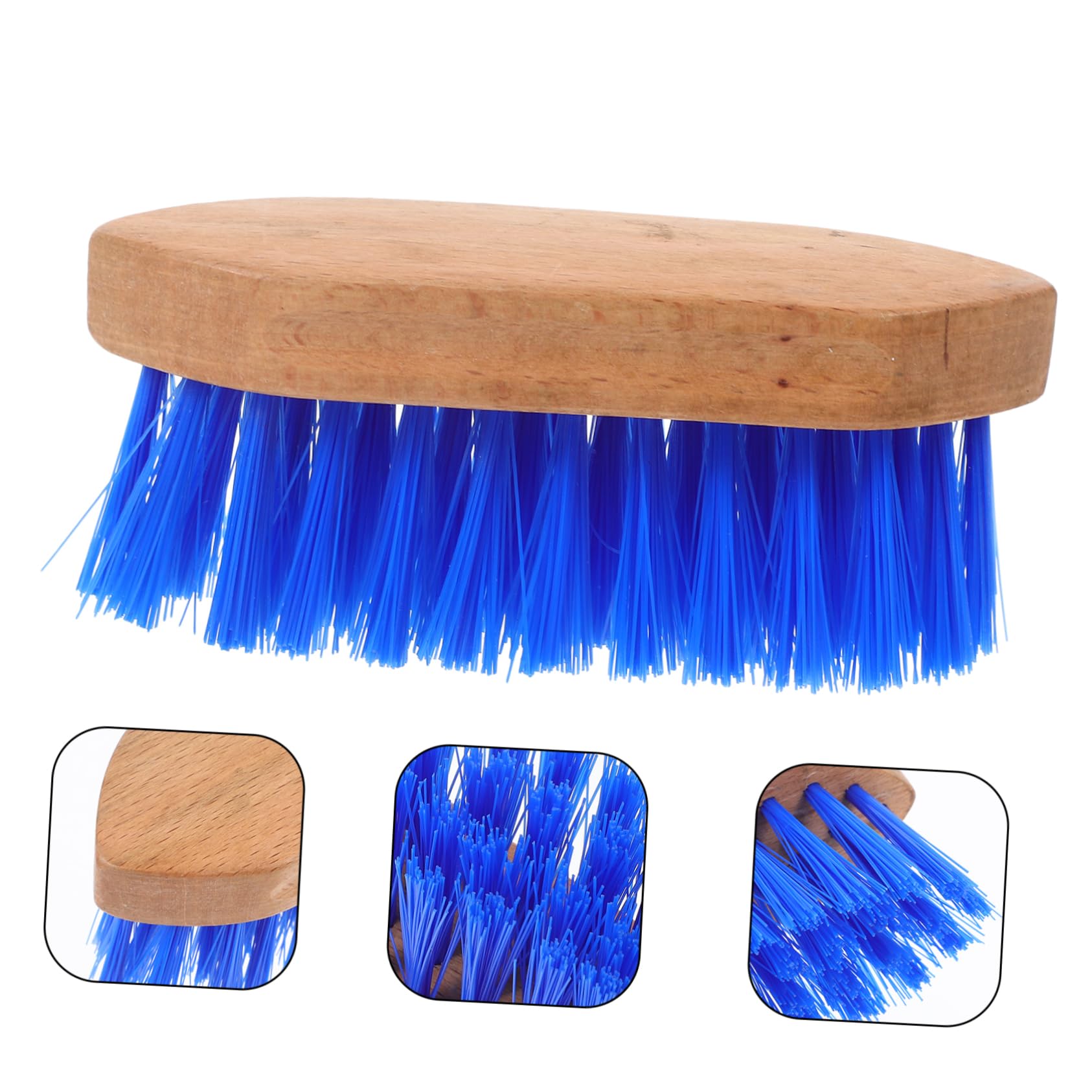 Gatuida 5piezas Cepillo De Limpieza Para Caballos Cerdas Rígidas y Mango Antideslizante Herramienta De Cuidado y Belleza Para Caballos y Animales Para Azul