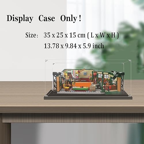 Miniatura 2 de Vitrina para Lego 21319 - Caja de exhibición de acrílico transparente para Friends Central Perk- - 13.78x9.8x5.9"35x25x15cm