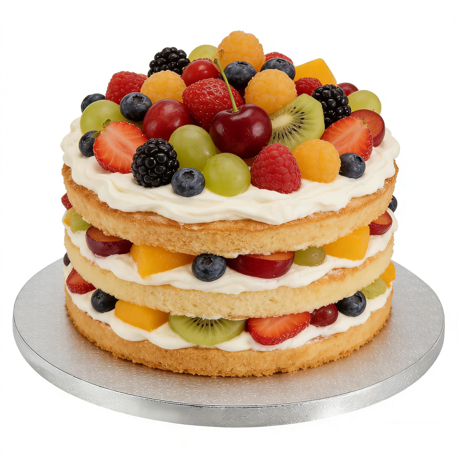 10 sztuk srebrnych podkładek na tort, okrągłe, 25 cm, okrągłe, do transportu ciast