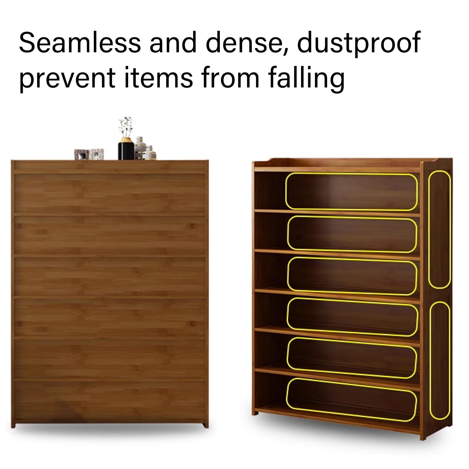 Meuble à chaussures d'entrée avec étagères réglables – Étagère à chaussures spacieuse pour couloir et foyer, design de 30 cm de large (119 x 72 cm) pour Sto Soluts nized