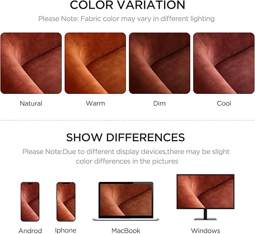 Miniatura 5 de Acanva Sofá moderno de terciopelo con espalda curvada, estilo minimalista, cómodo sofá para sala de estar, apartamento, modular de 4 plazas,