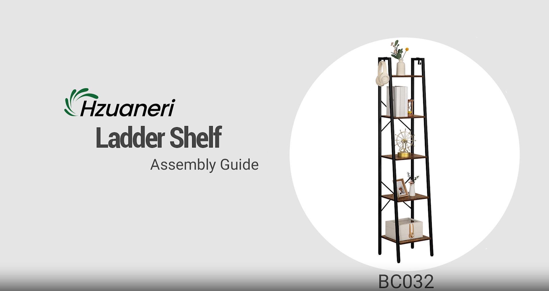 Amazon.com: Hzuaneri Ladder Shelf, Bookshelf Bookcase