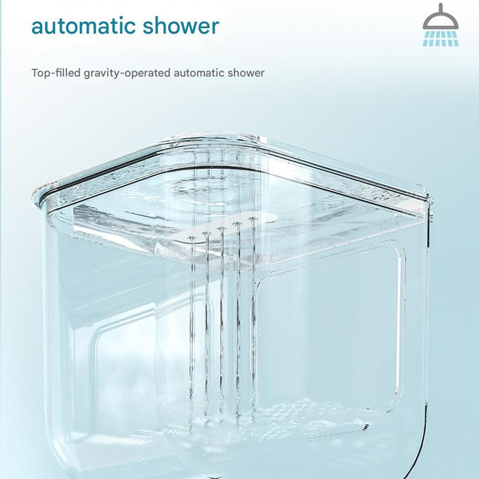 Mangeoire à oiseaux automatique à suspendre avec design anti-déversement pour oiseaux de compagnie ABS transparent installation facile économie d'espace mangeoire automatique à suspendre