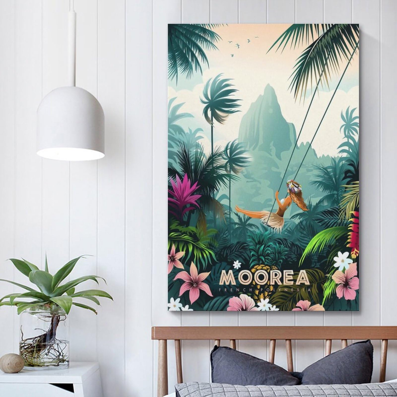 Affiche Déco Vintage "French Marine Girl" - Tailles 8x10 à 24x36 Pouces - Neuf Sur Papier/toile