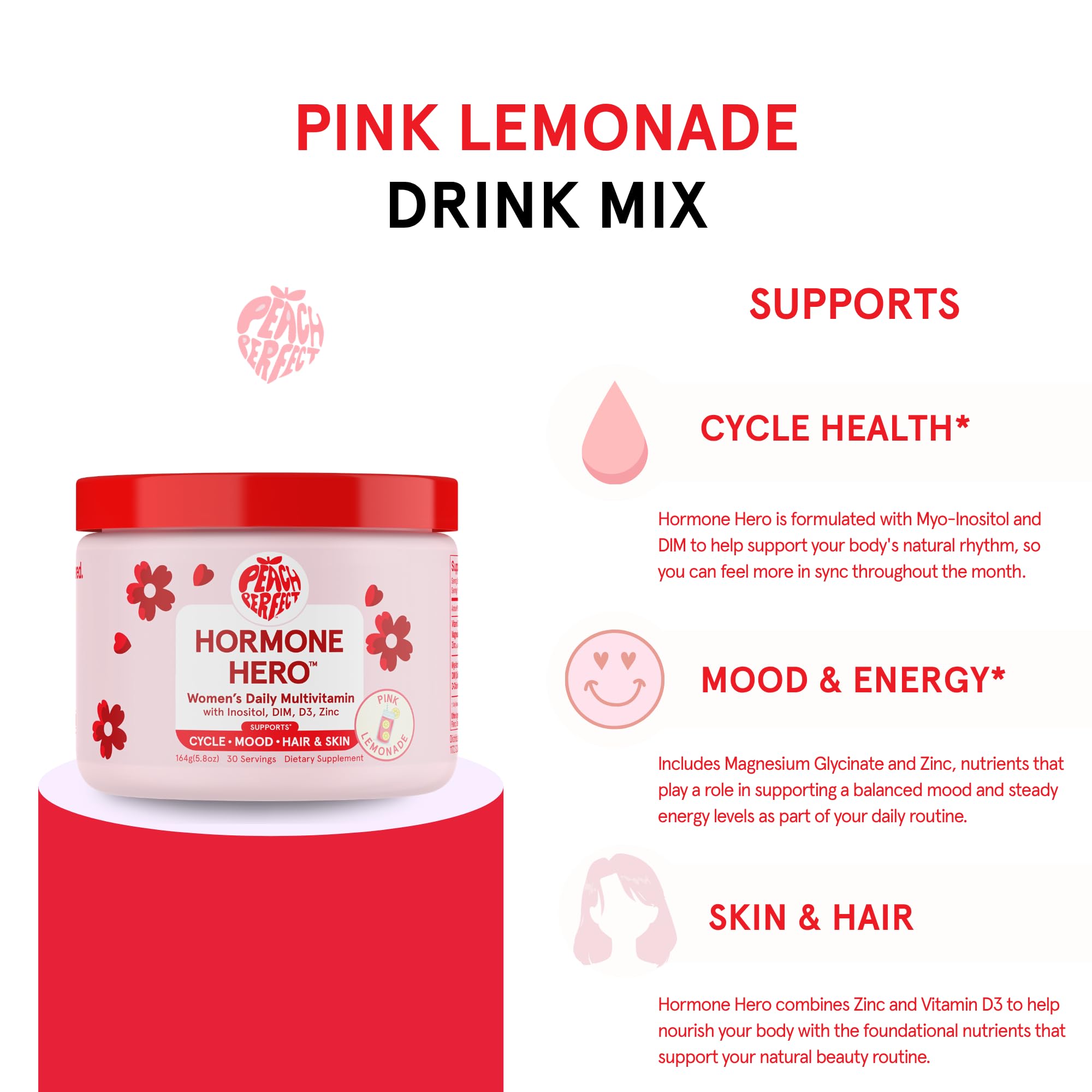 Peach Perfect Myo-Inositol & D-Chiro Inositol Powder Mix for Women, 40:1 — Amazon image 5