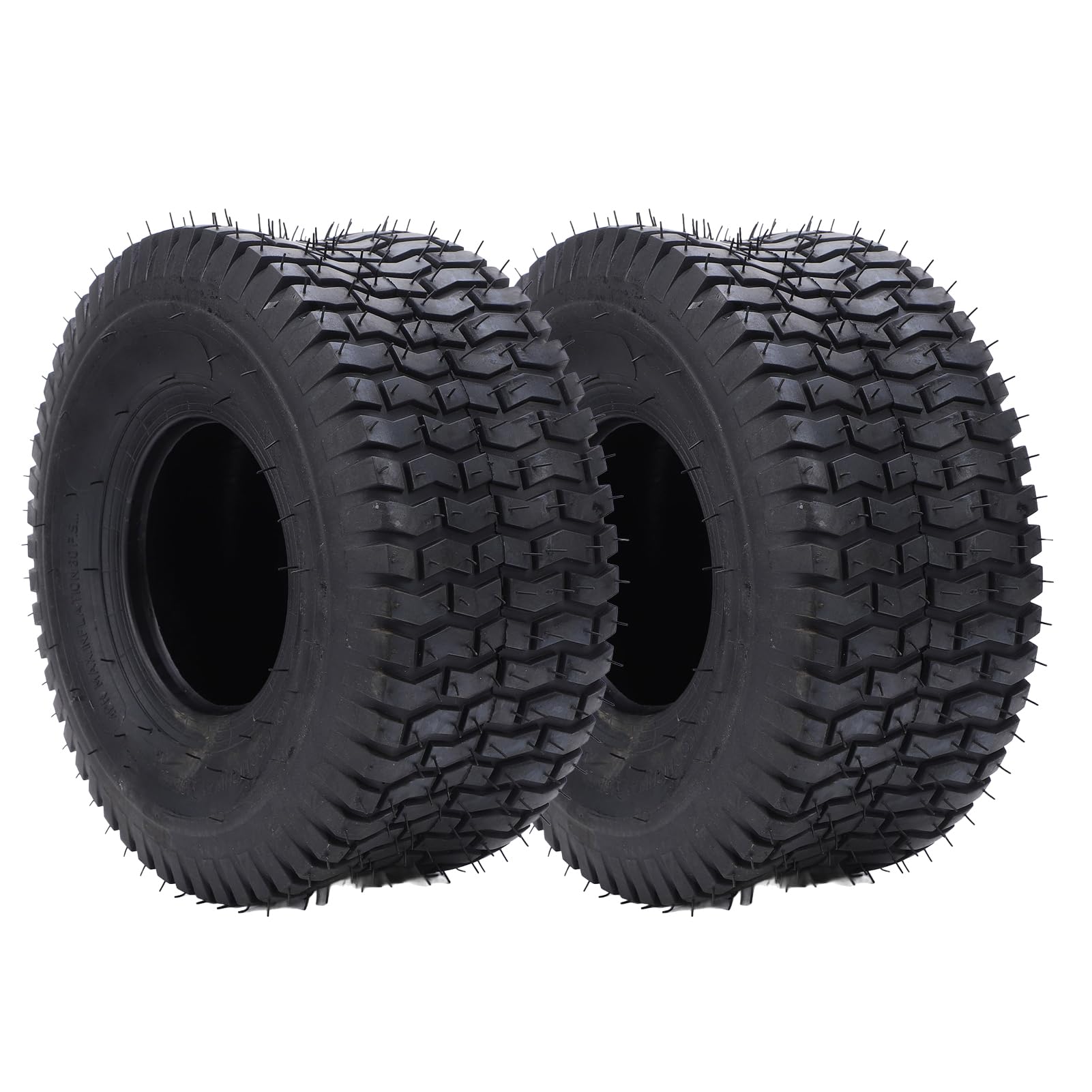 Ciężkie 15x6,00 6 Opony Ciągnikowe 4 PLY BUBELESS 570 LBS Obciążenie Obciążenia Opony Kosiarki Ogrodowej do Jazdy Kosiarki i Ciągniki Ogrodowe Czarne 2 Paczki