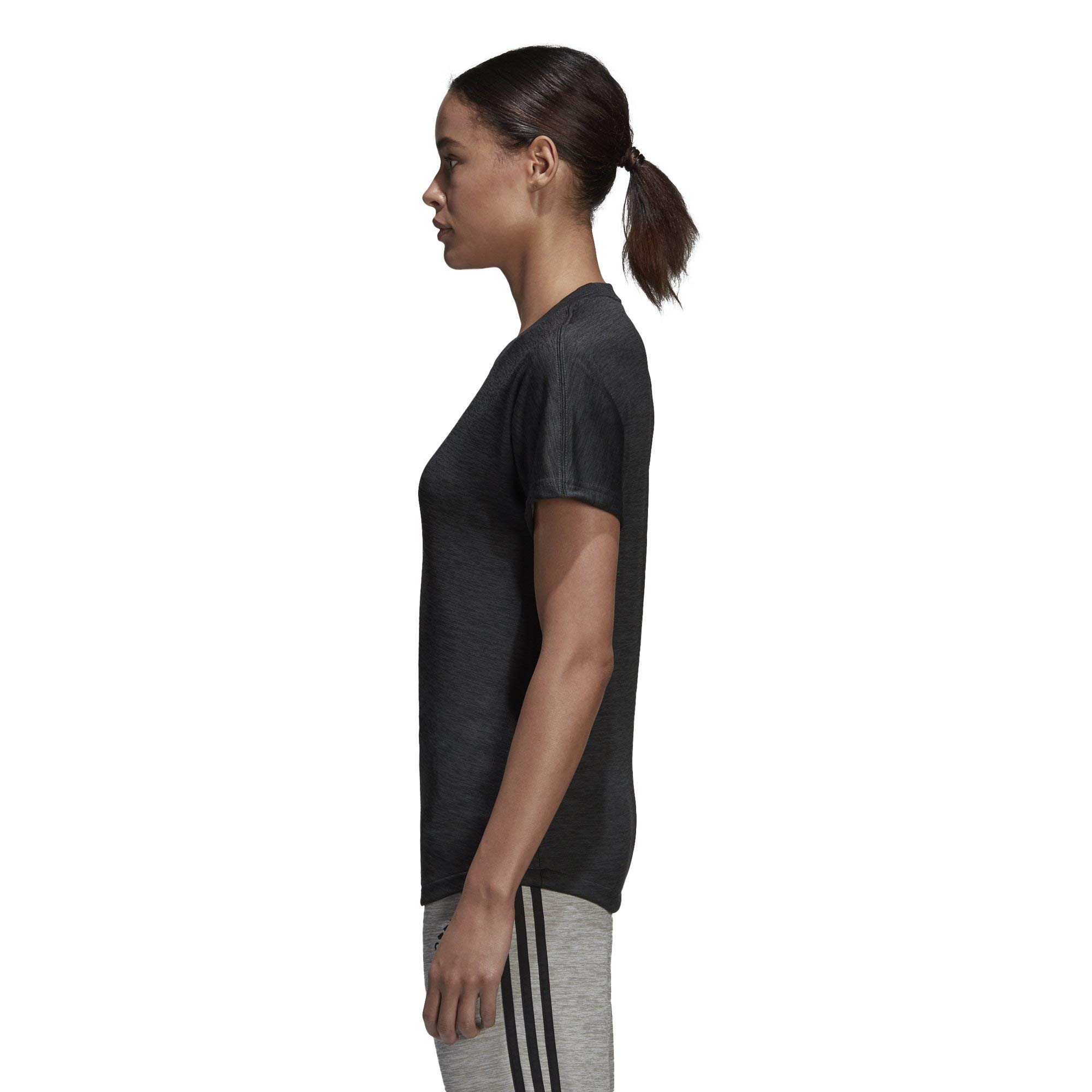 adidas Women's Tango Terry Jersey T-Shirt (Black, Small)