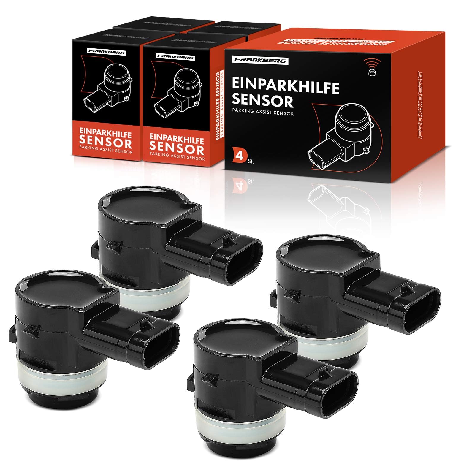 Frankberg 4 sensori di parcheggio anteriori e posteriori A0009055604 | Compatibile con: GLE W166, GLC X253, Classe M W166, CLA Shooting Brake X118, GLS X166, Classe C W205