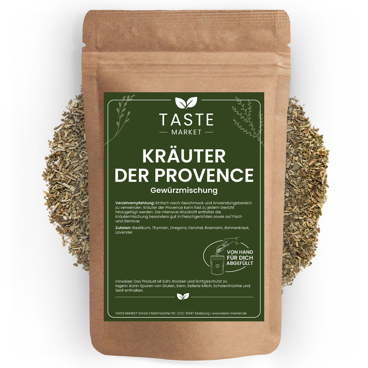 5 kg Kräuter der Provence | Gewürzmischung | mediterrane Kräuter Gewürze | Kräutermischung von TASTE MARKET
