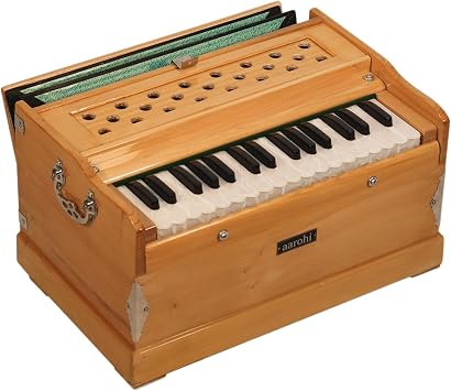 Aarohi S32 "Travel" Harmonium | Professionally Tuned & Refined in U.S. | Indian Instrument  Handmade, Perfect for Yoga, Kirtan