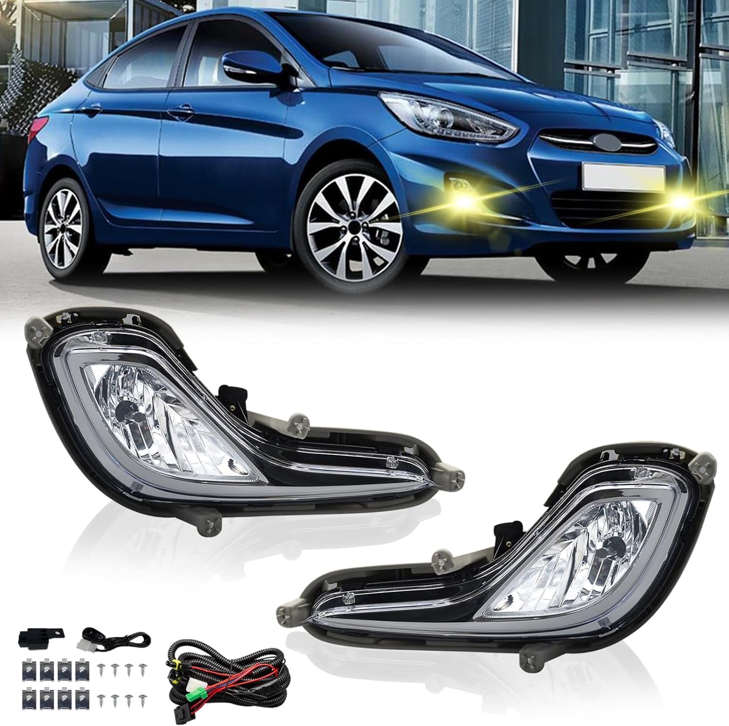 Amazon.com: WILD BEAR Fog Lights Compatible with 2012 2013 2014 2015 ...