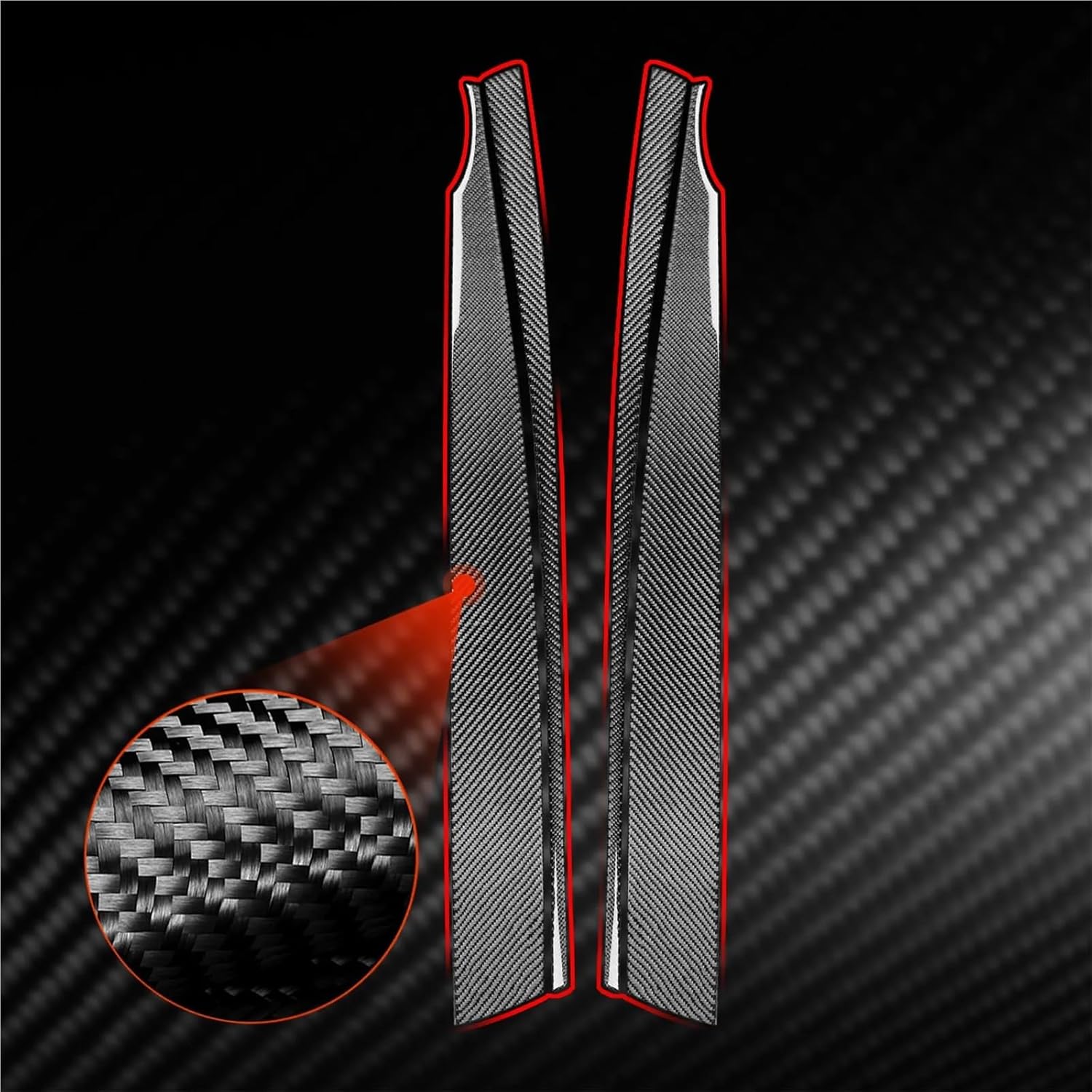 Compatible with BMW E85 Z4 2003-2008 Real Soft Carbon Fiber Sticker Strip Car Interior Window Door Panel Decoration Cover Inner Accessories