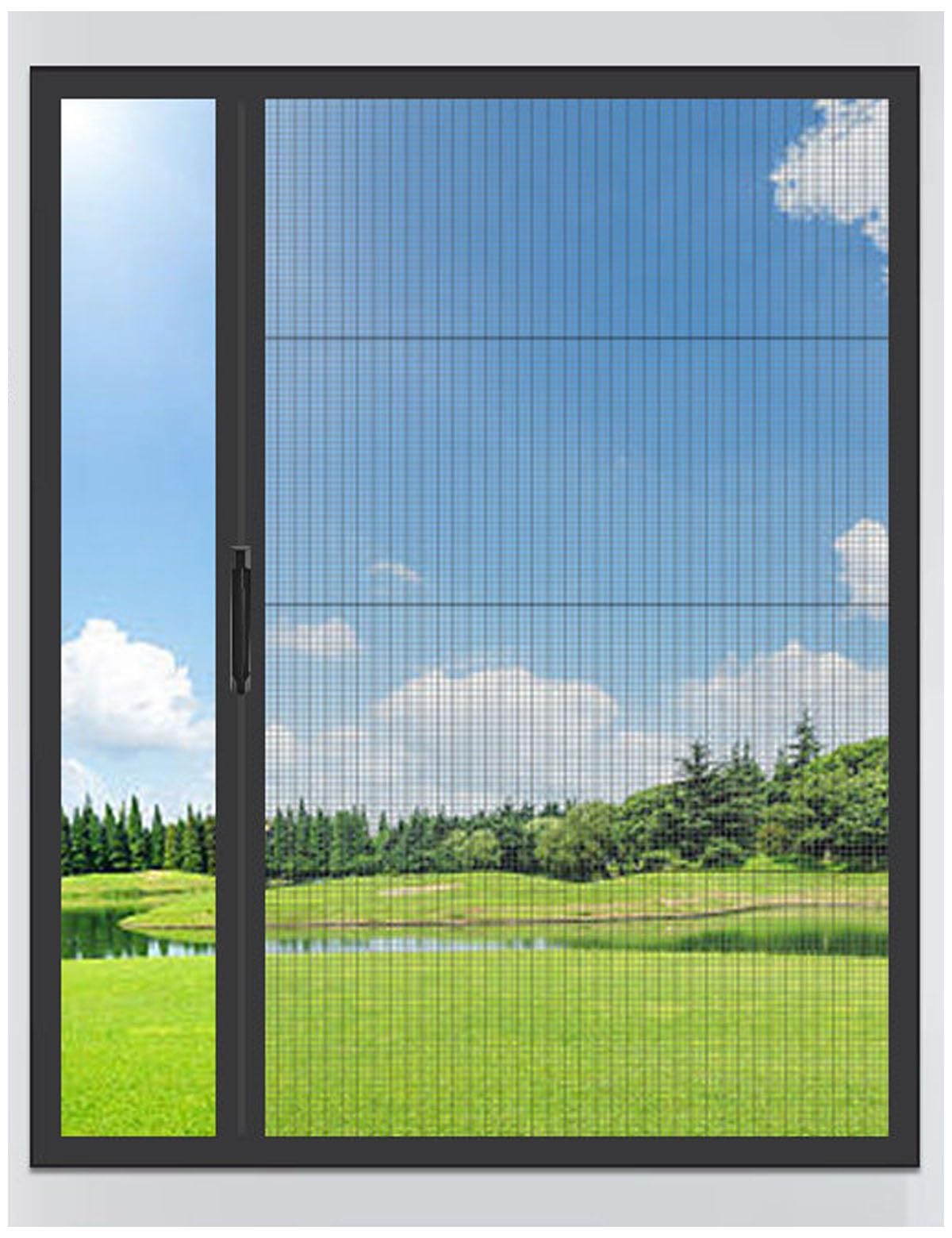 Coulissante Retractable Moustiquaire Fenetre Enroulable Alu Sur Mesure