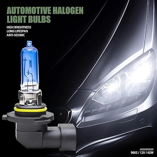 Miniatura 4 de 2 bombillas halógenas para automóvil, 9005 12 V 65 W, súper brillante, resistente a altas temperaturas, a prueba de golpes, haz alto y bajo,