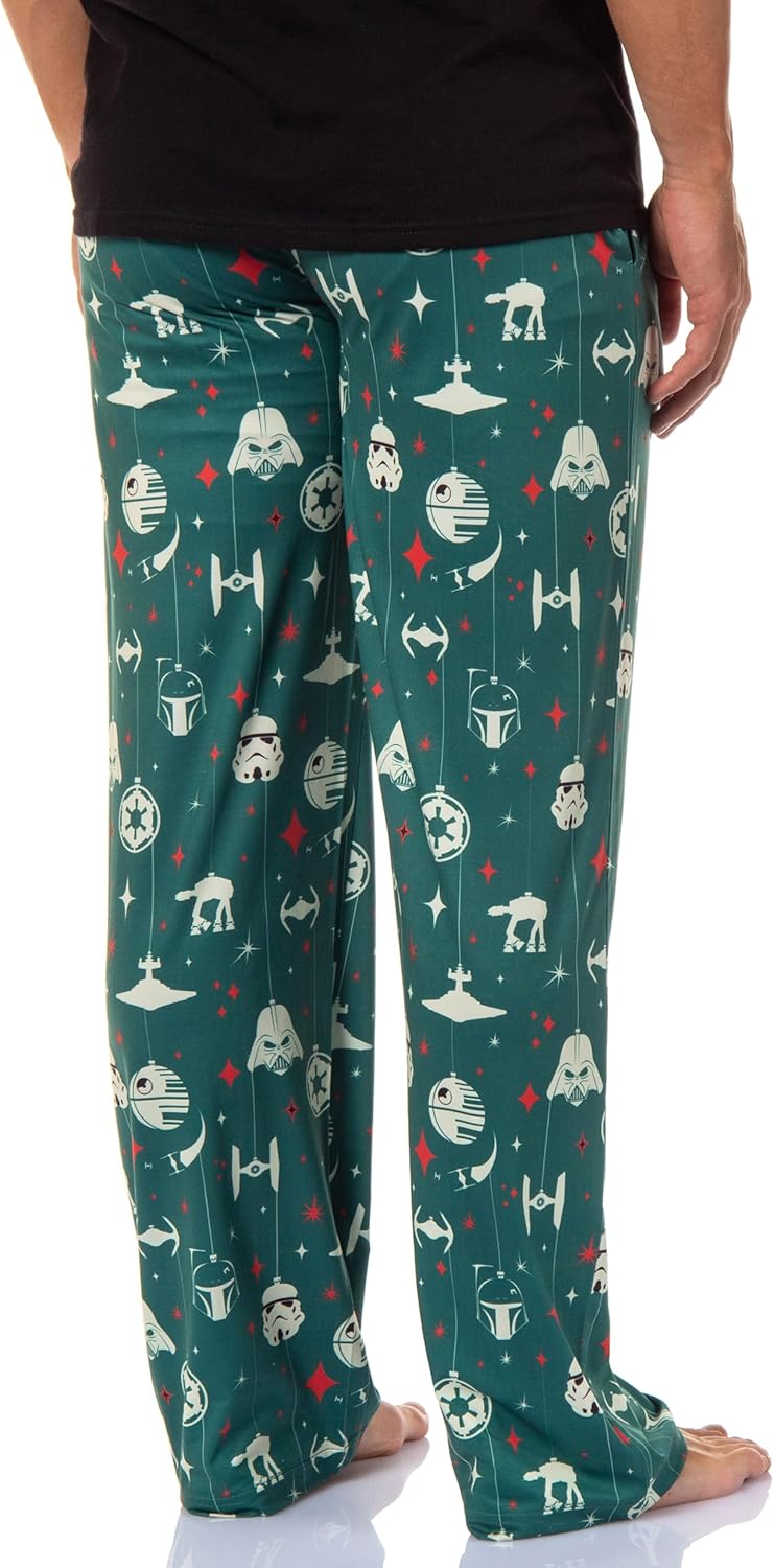 Star Wars Men's Millennium Falcon Death Star Trooper Darth Vader Adult Lounge Sleep Pajama Pants - Image 4