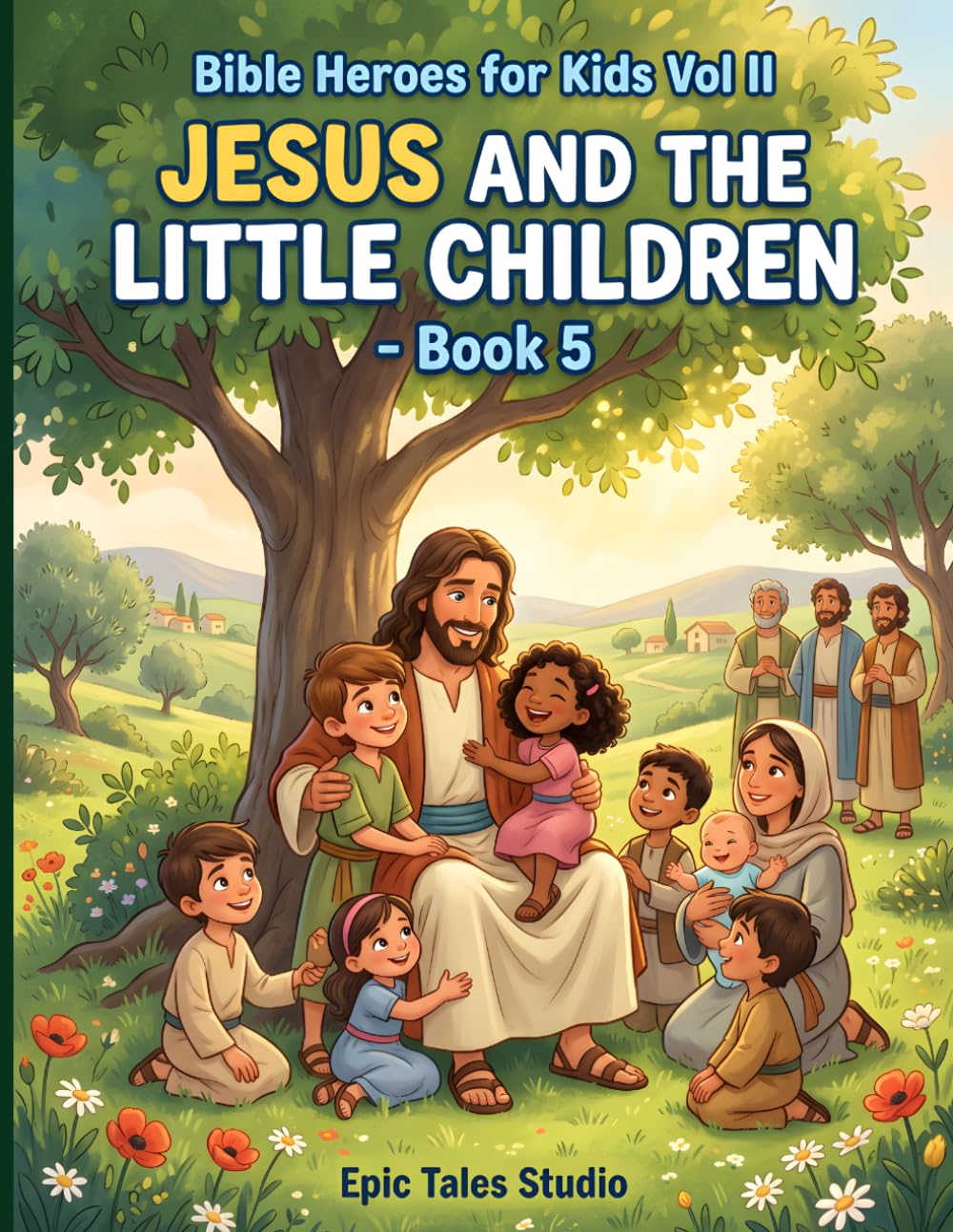 Bible Heroes for Kids: Jesus and the Little Children – Book 5: A Heartwarming Bible Story About Jesus’ Love for Children (Bible Heroes for Kids – Vol II)