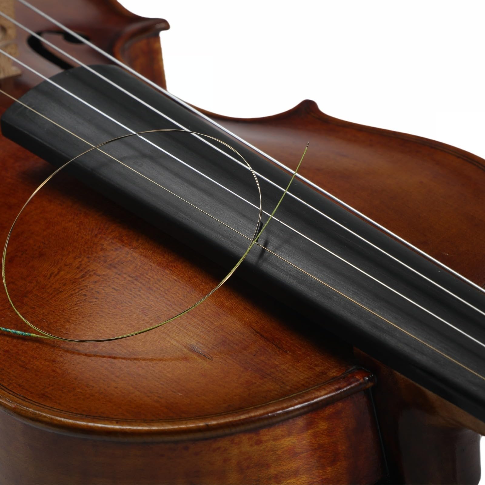 Violinensaiten, komplettes Set, Violinensaiten-Ersatz, lange Haltbarkeit und satter Klang, handgefertigt aus hochwertigen Materialien, für alle Niveaus (4/4 Gold E)