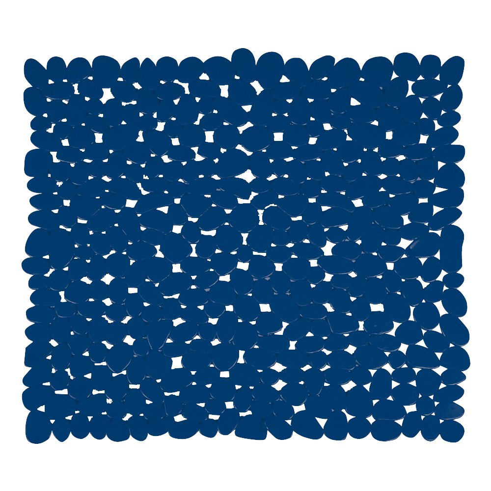 MSV "Pebbles Shower Mat, Dark Blue, 53 x 53 cm, 53 x 53 cm (Rectangular)
