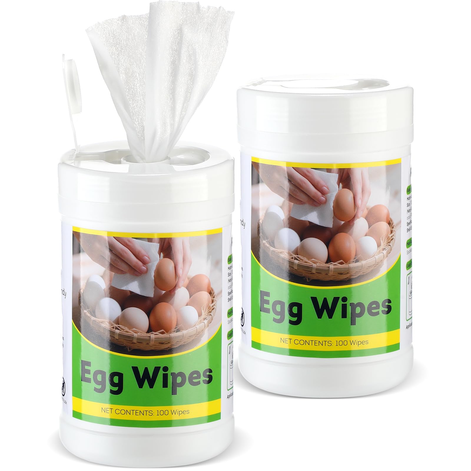 200 Pcs Egg Washer for Fresh Egg Disinfectant Cleaning Wipes for Chicken Poultry Coop Cleaning Accessories