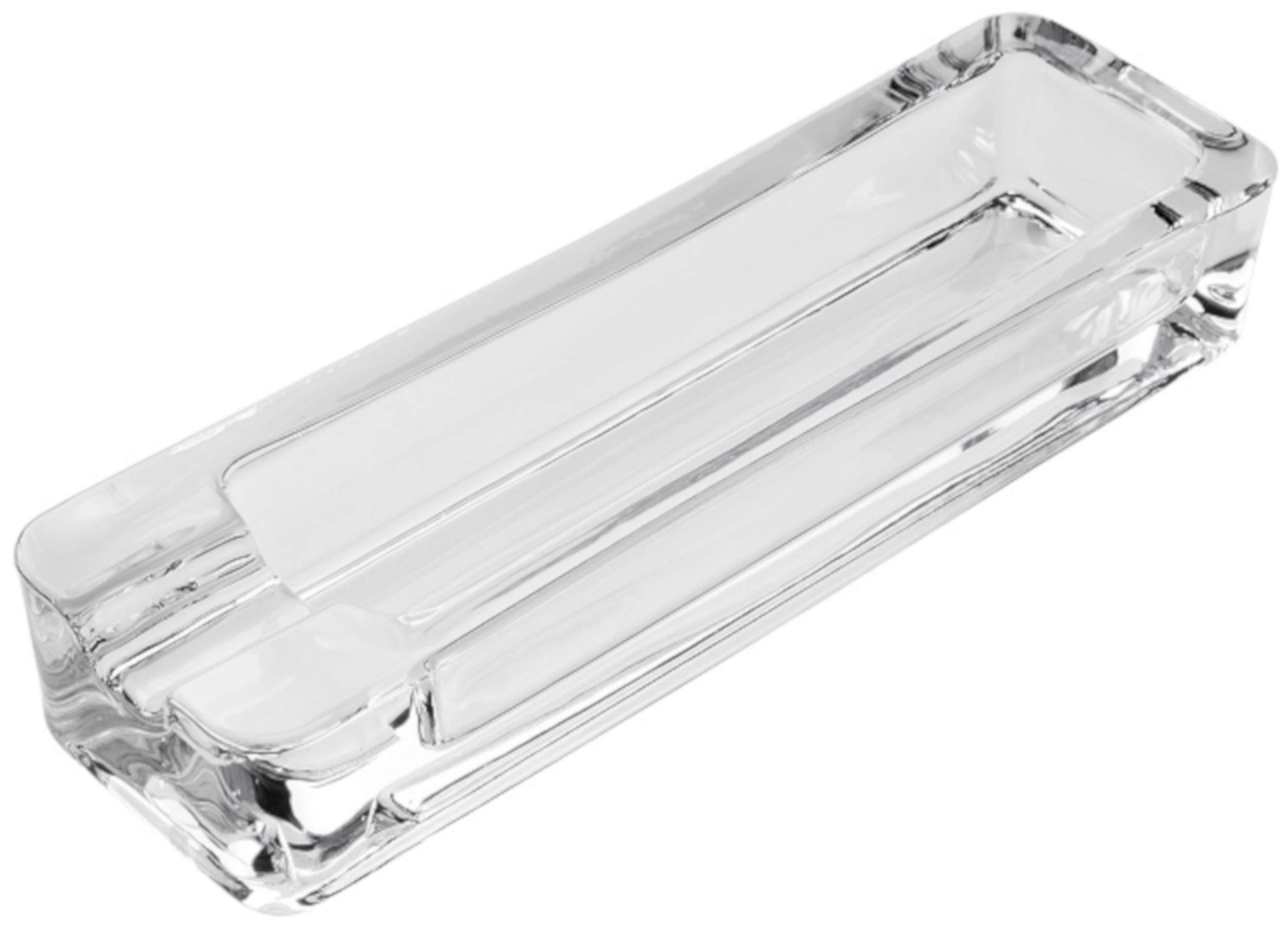 GERMANUS Glass cigar ashtray with a shelf I