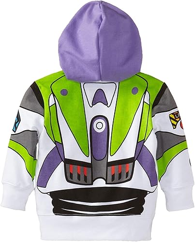 Miniatura 2 de Disney Sudadera con capucha Buzz Lightyear Toy Story para niños pequeños Blanco