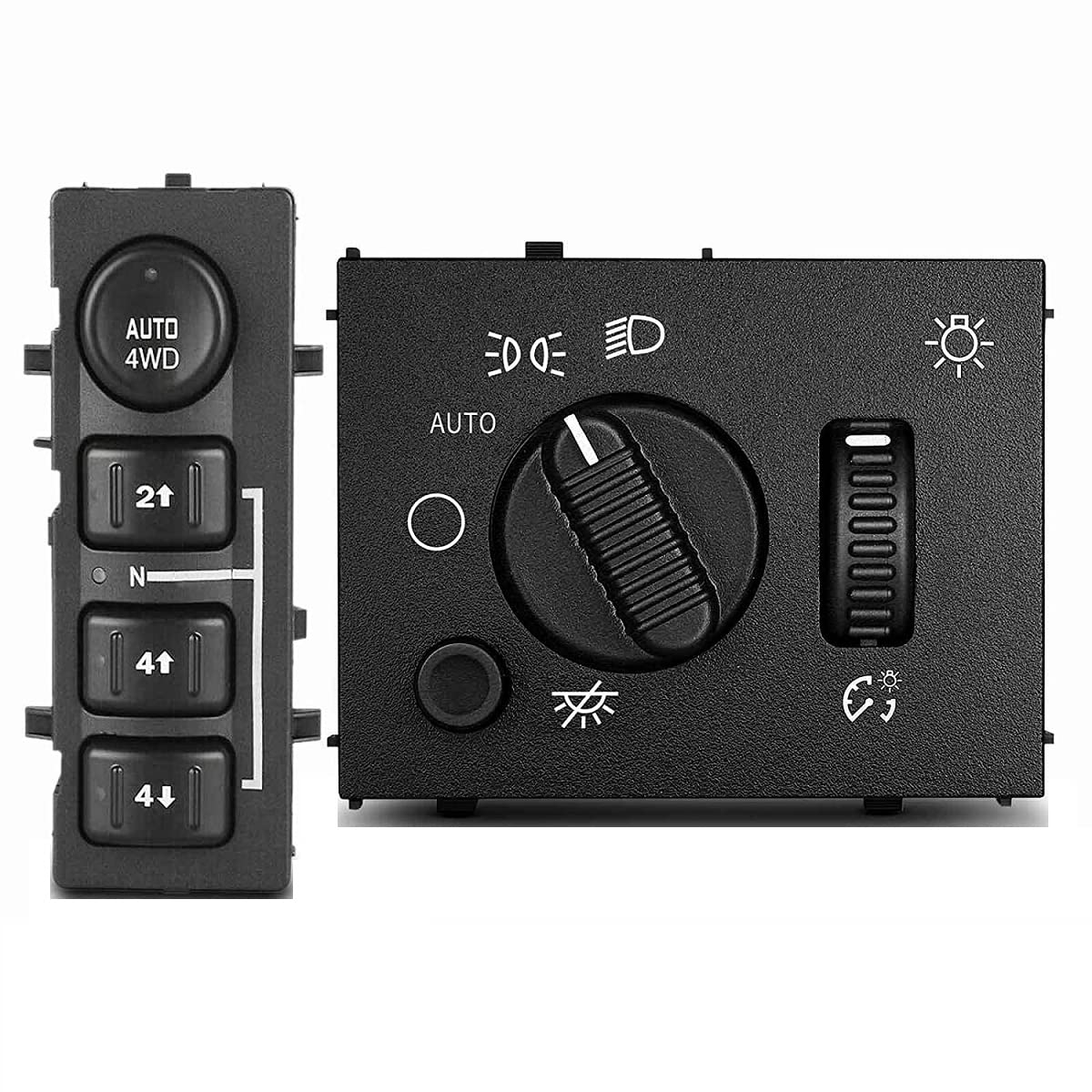 4x4 Auto AWD Selector Switch & Headlight Switch for Chevy