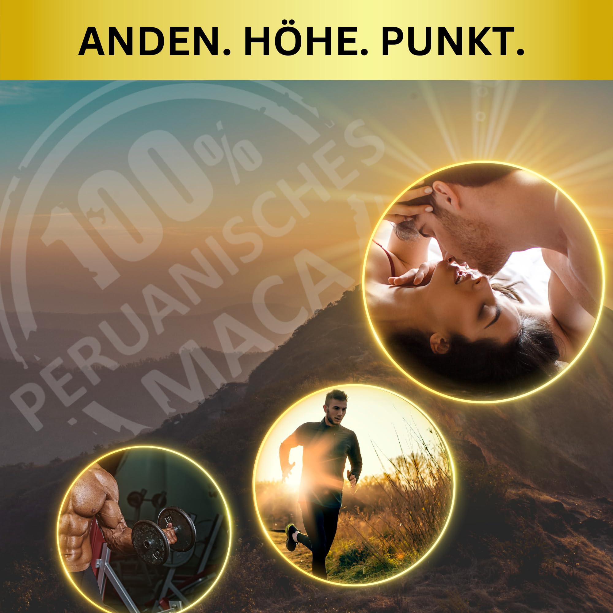 MACA Kapseln hochdosiert | Aus der Apotheke | Für den Mann | Das Original MACA aus Peru | 6000 mg pro Tag | Monatsversorgung für die Männer 30 Kapseln | Vegan | Made in Germany