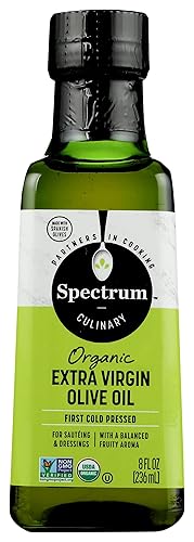 Spectrum Aceite de oliva virgen extra orgánico, sin refinar, 8 onzas líquidas